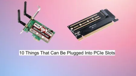 What Can Be Plugged Into PCIe Slots